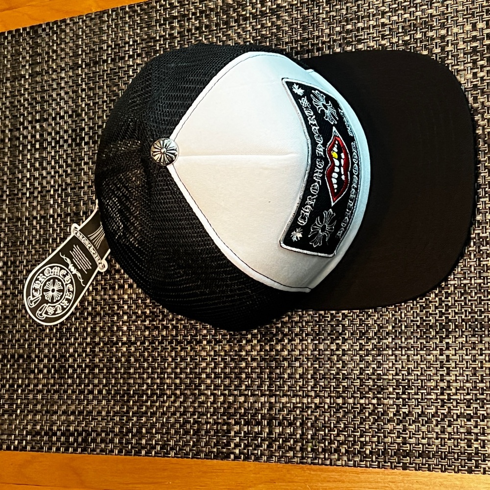 Chrome Hearts Chomper Hollywood Trucker Hat ‘Black/White’